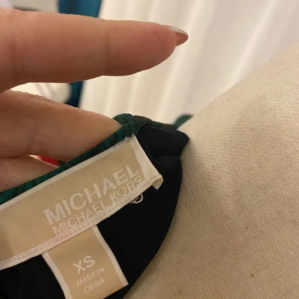 Michael Kors beautiful peacock dress, XS